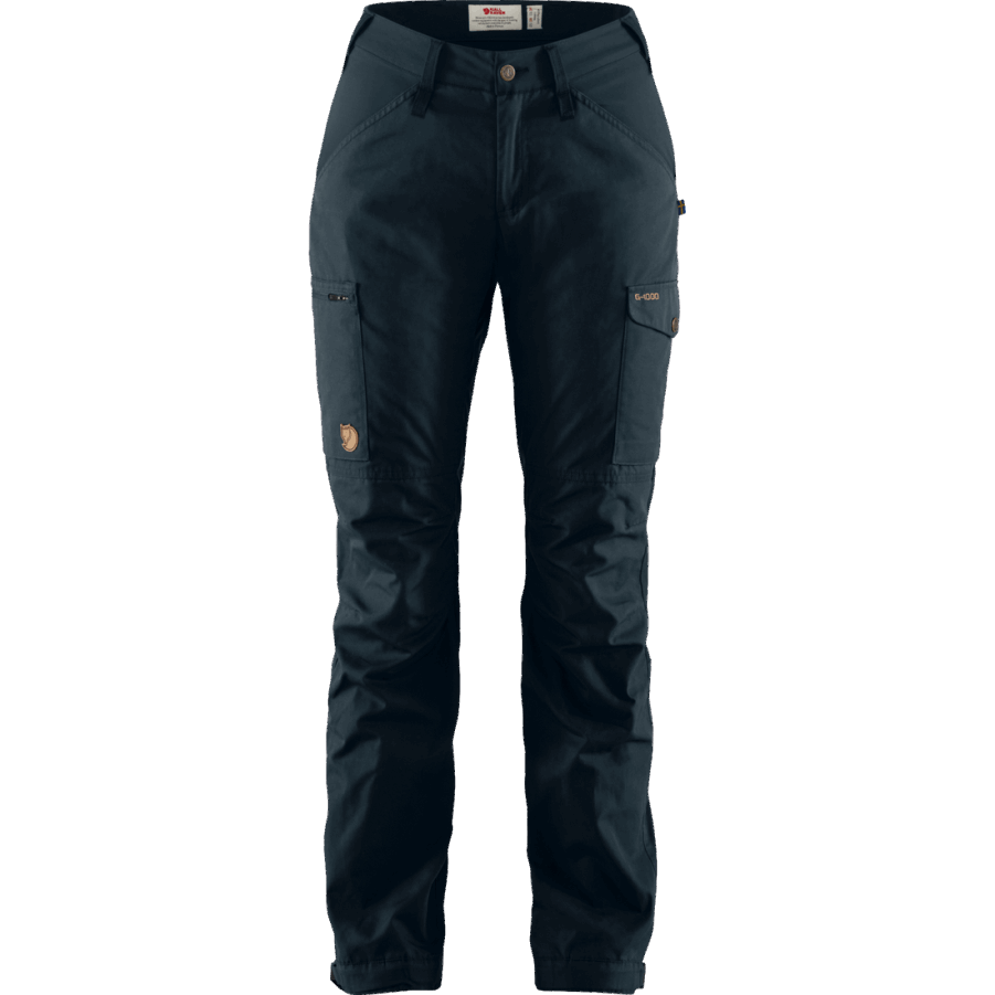 Pantaloni Fjällräven Kaipak Bleumarin închis Curbat W