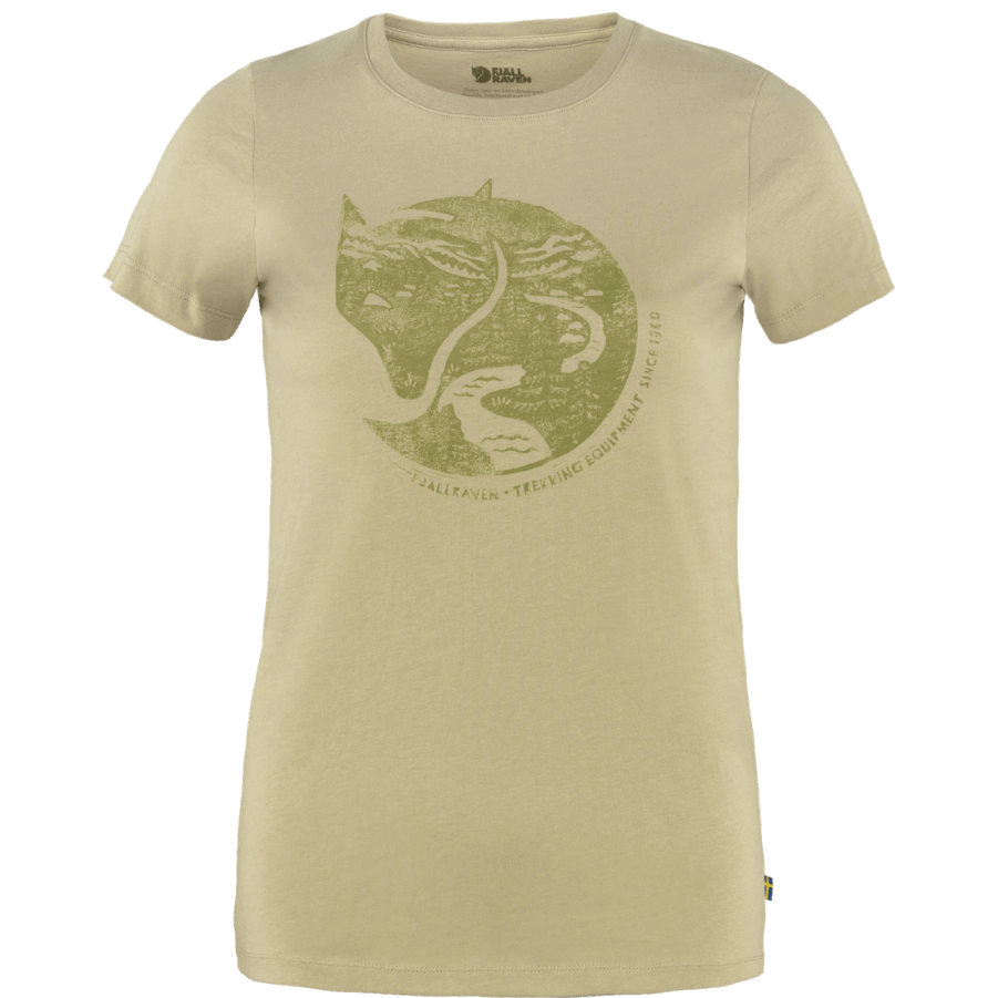 Tricou Cu Imprimeu De Vulpe Arctică La Modă Cu Fjällräven