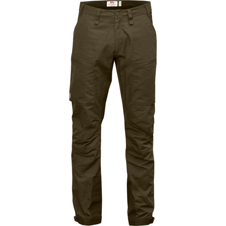 Fjällräven Dark Olive-dark Olive Abisko Lite Pantaloni Trekking M Obișnuiți