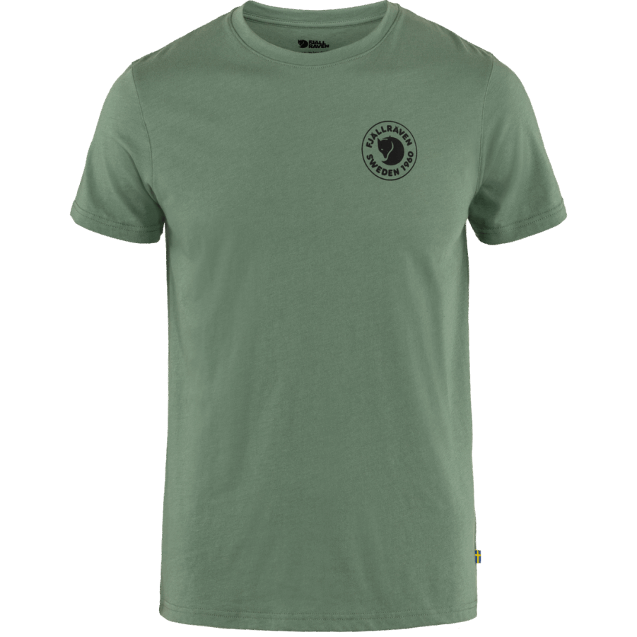 Tricou Cu Logo 1960 Cu Vulpe Arctică Verde Patinat
