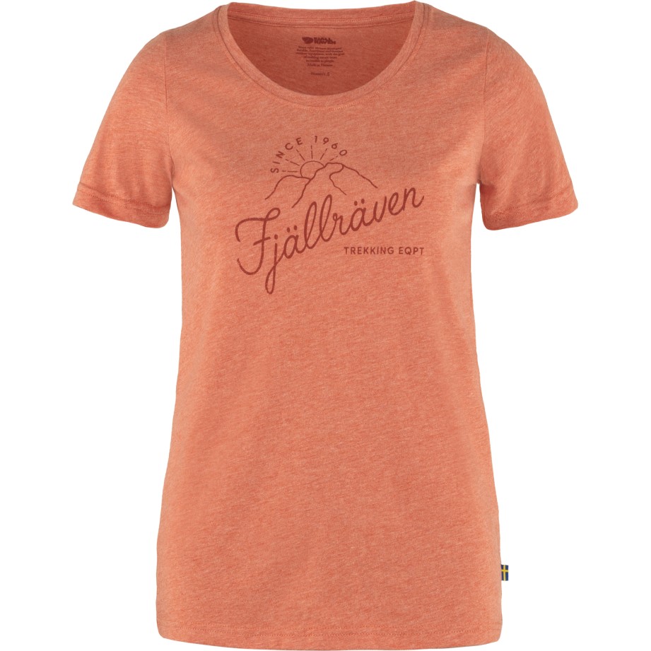 Tricou Răsărit Cu Rowan Roșu-melange Vulpe De Munte