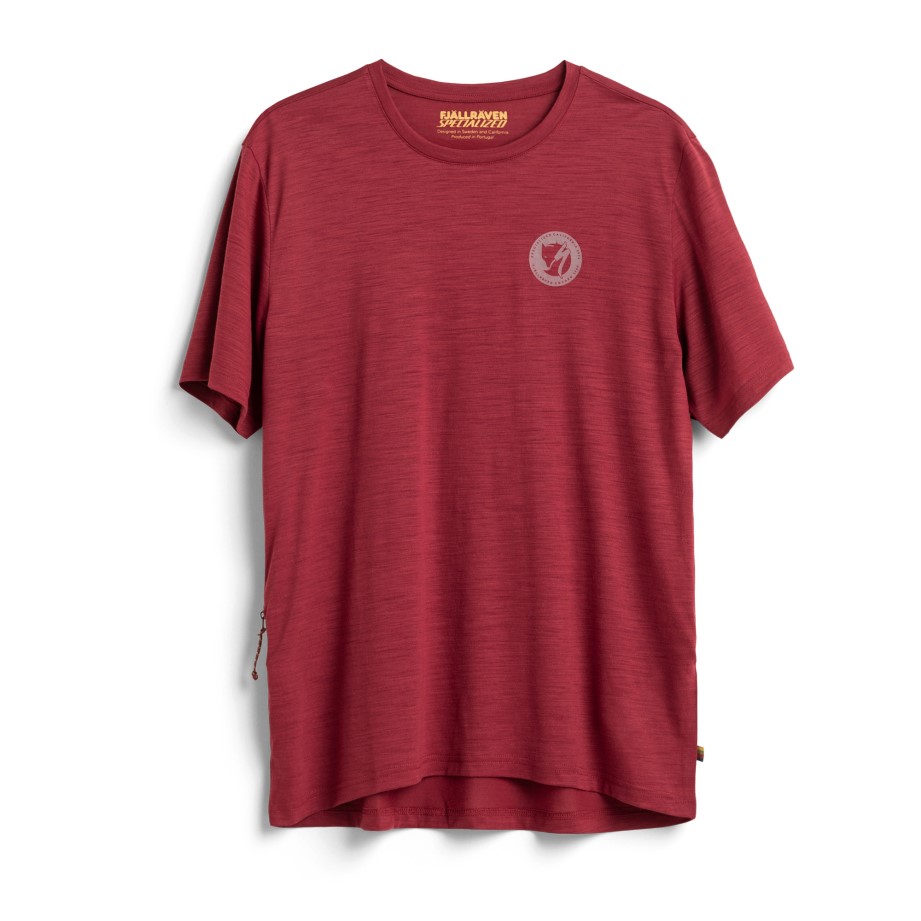 Roșu Rodie Fjällräven S/f Tricou Lână M