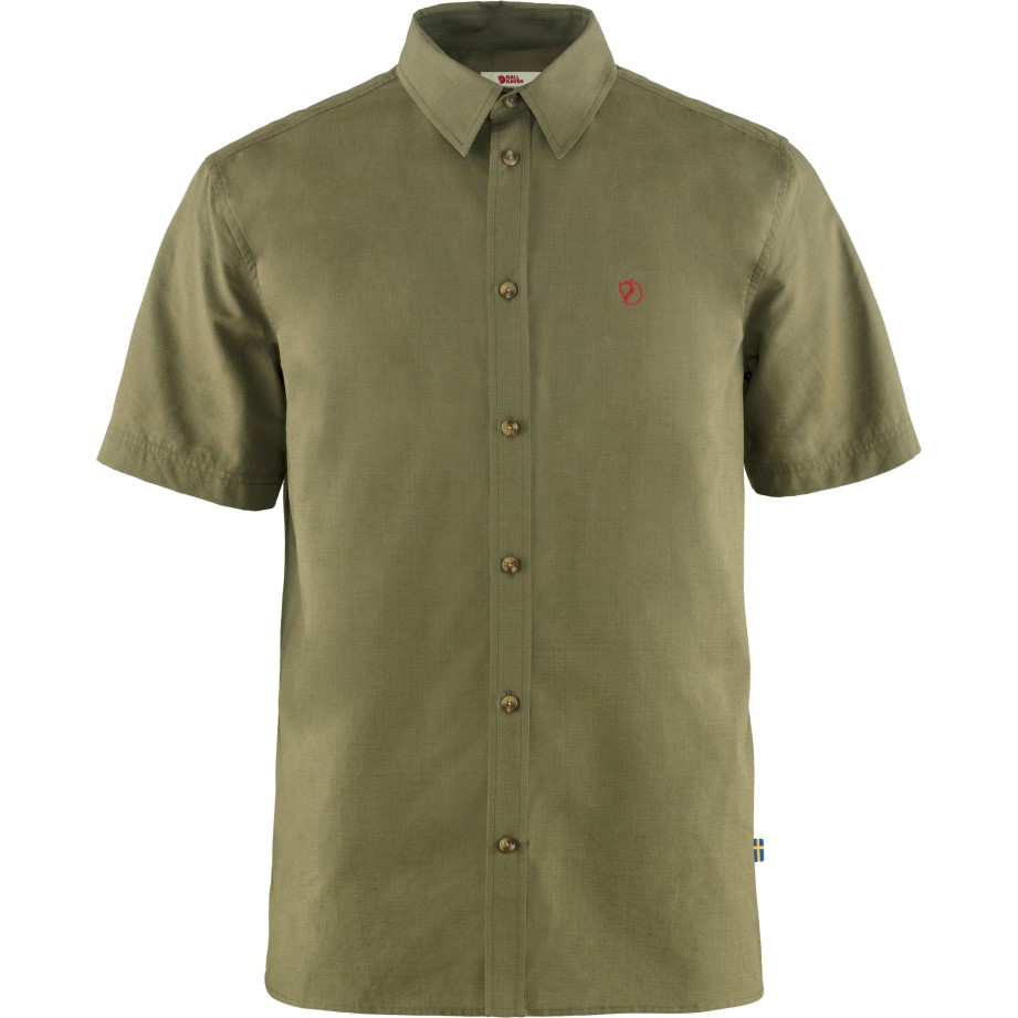 Cămașă Övik Lite Ss M Fjällräven Verde