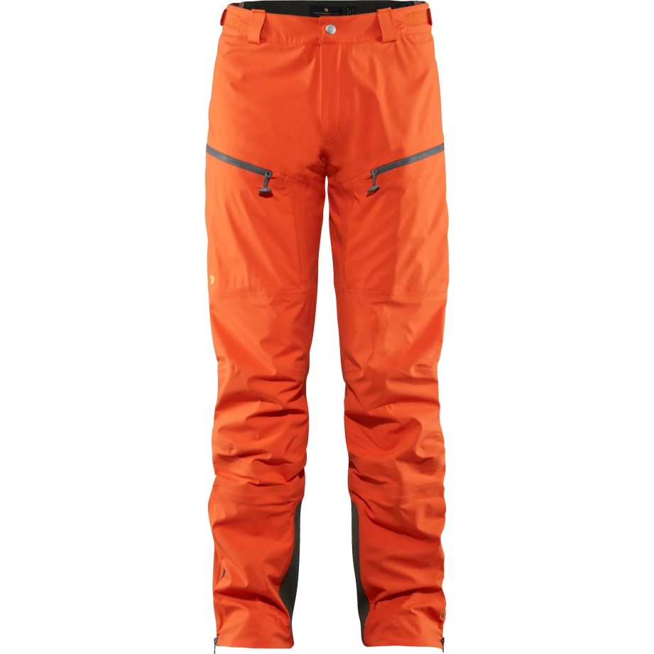 Pantaloni Eco-shell Bergtagen Portocalii Hokkaido M Fjällräven