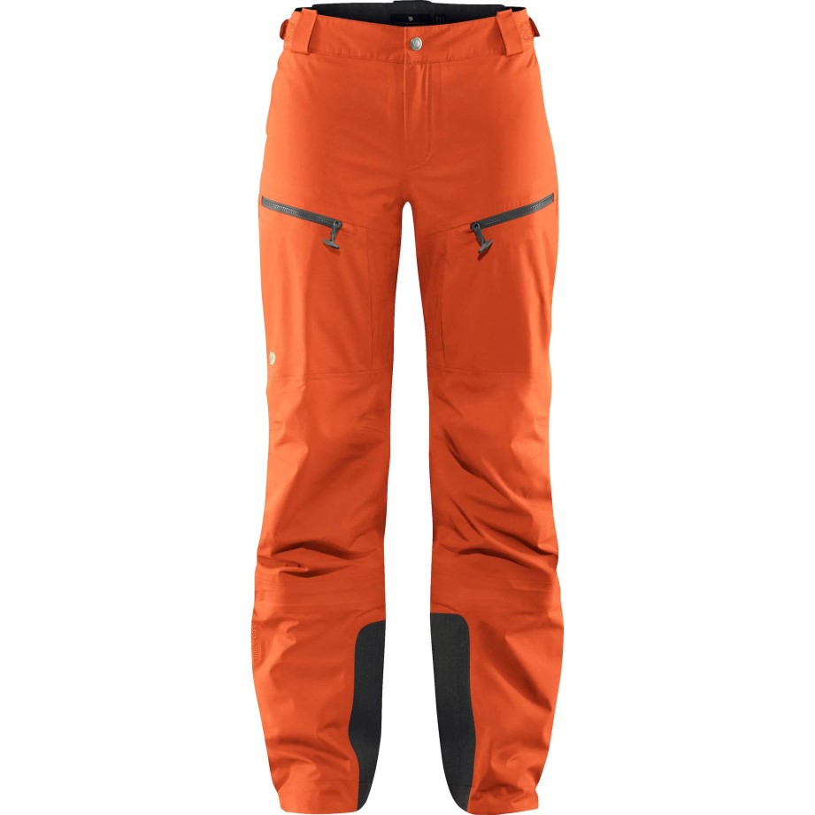 Pantaloni Bergtagen Eco-shell Cu Vulpe De Munte Portocaliu Hokkaido