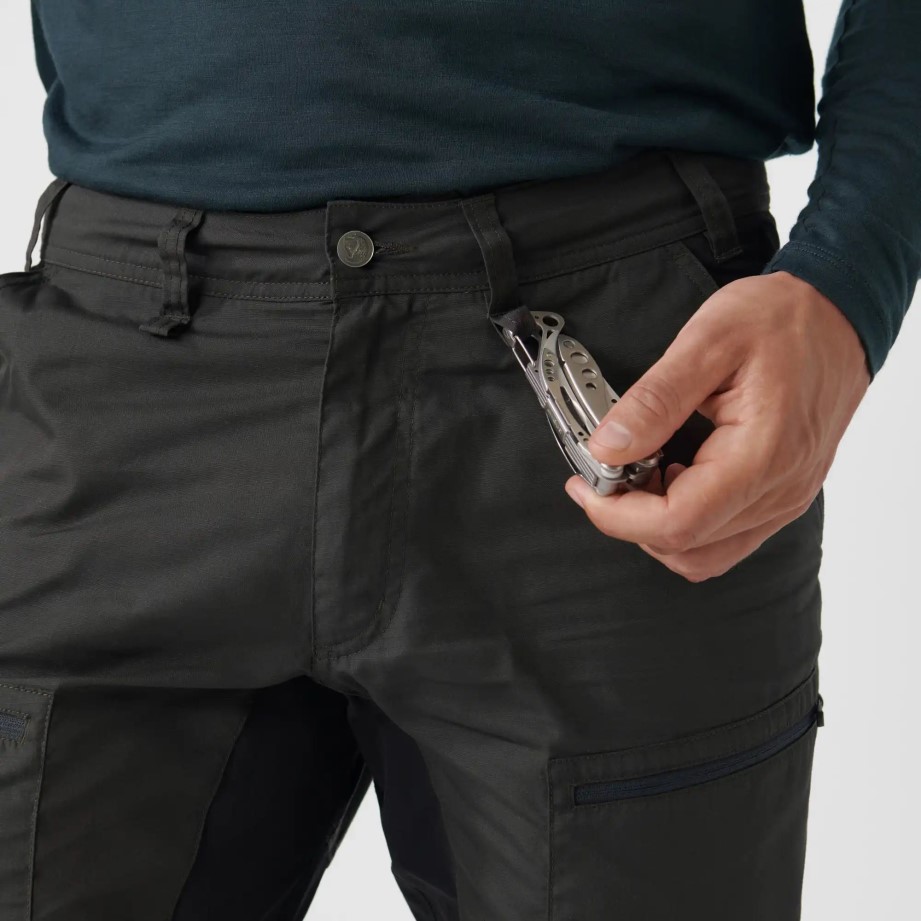 Fjällräven Olive Abisko Lite Pantaloni De Trekking M Reg