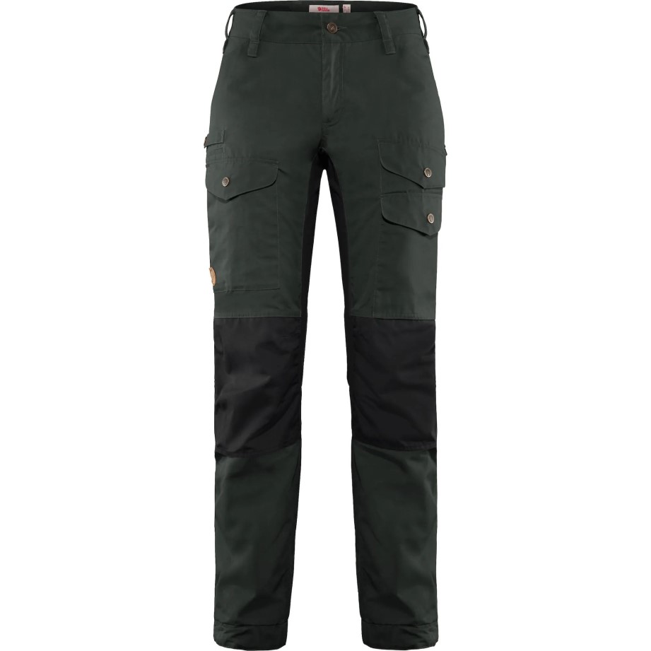 Gri închis-negru Fjällräven Vidda Pro Pantaloni Ventilați W Reg