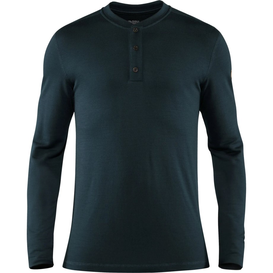 Bleumarin închis Unic Merinos Marca Henley M Fjällräven