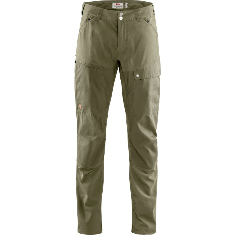 Pantaloni Abisko De Mijloc De Vară M Reg Savanna-light Olive Fjällräven