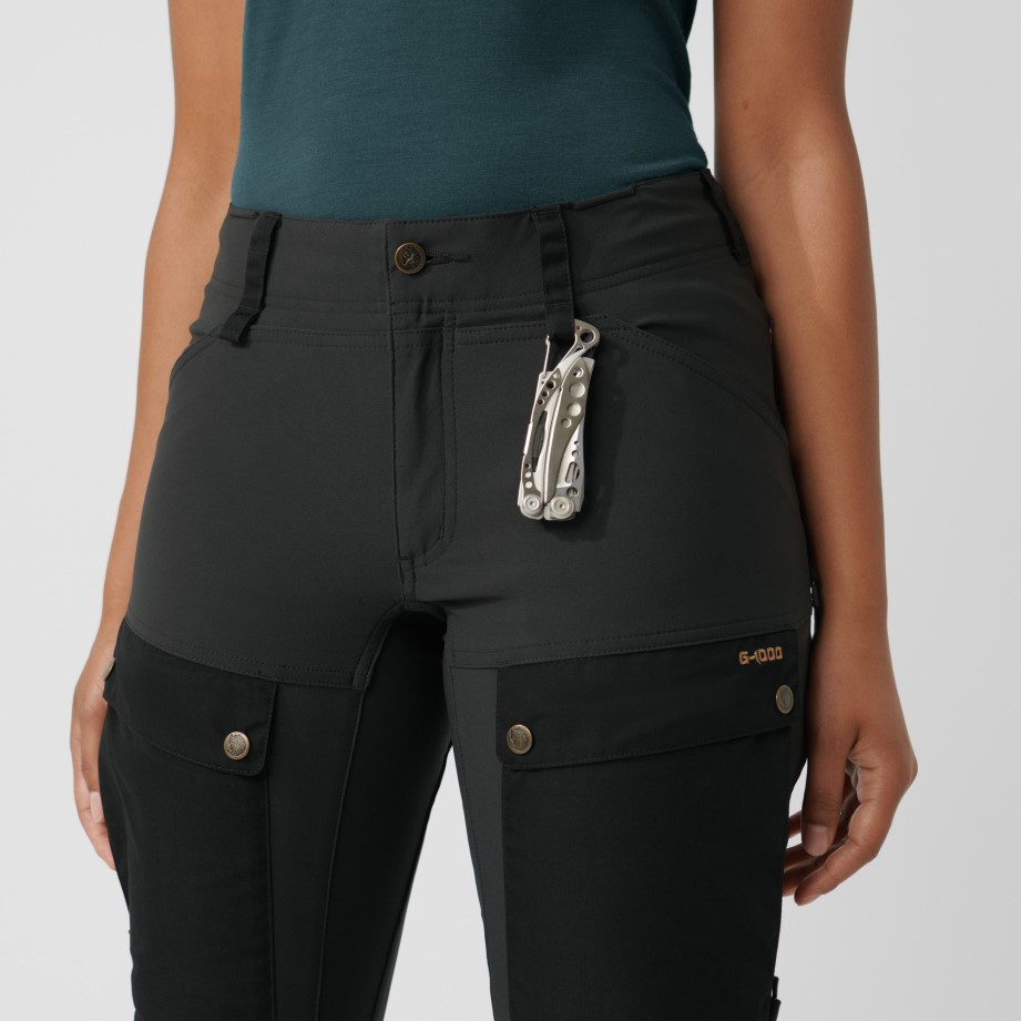 Pantaloni Fjällraven Keb W Reg Deep Forest-laurel Green