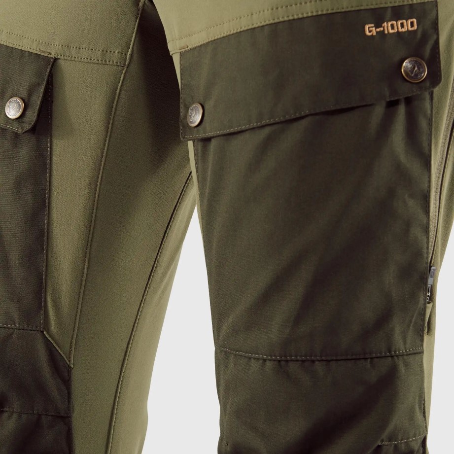 Pantaloni Fjällraven Keb W Reg Deep Forest-laurel Green