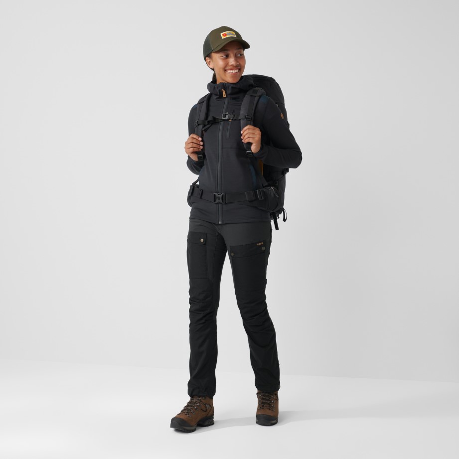 Pantaloni Fjällraven Keb W Reg Deep Forest-laurel Green