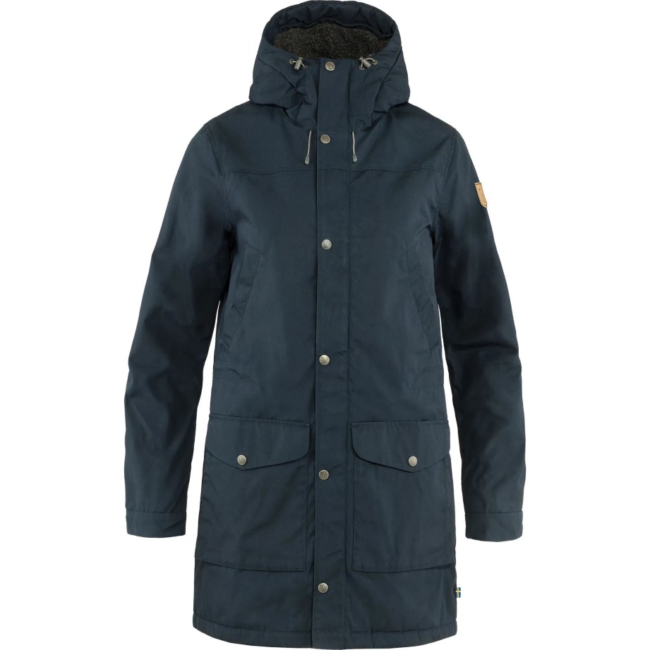 Cer De Noapte Groenlanda Iarnă Parka W Arctic Fox Foc