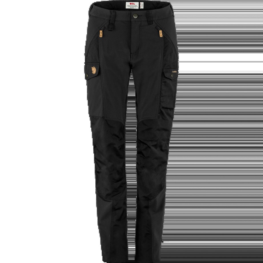 Pantaloni Negri Fjällräven Nikka W Lungi