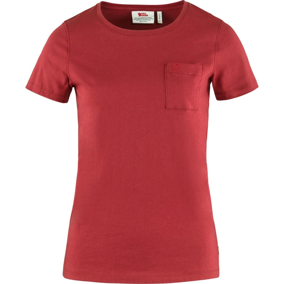 Roșu Zmeură Fjällräven Marca Övik Tricou W