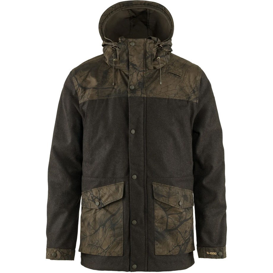 Jachetă De Lână Värmland M Fjällräven întuneric Olive-dark Olive Camo