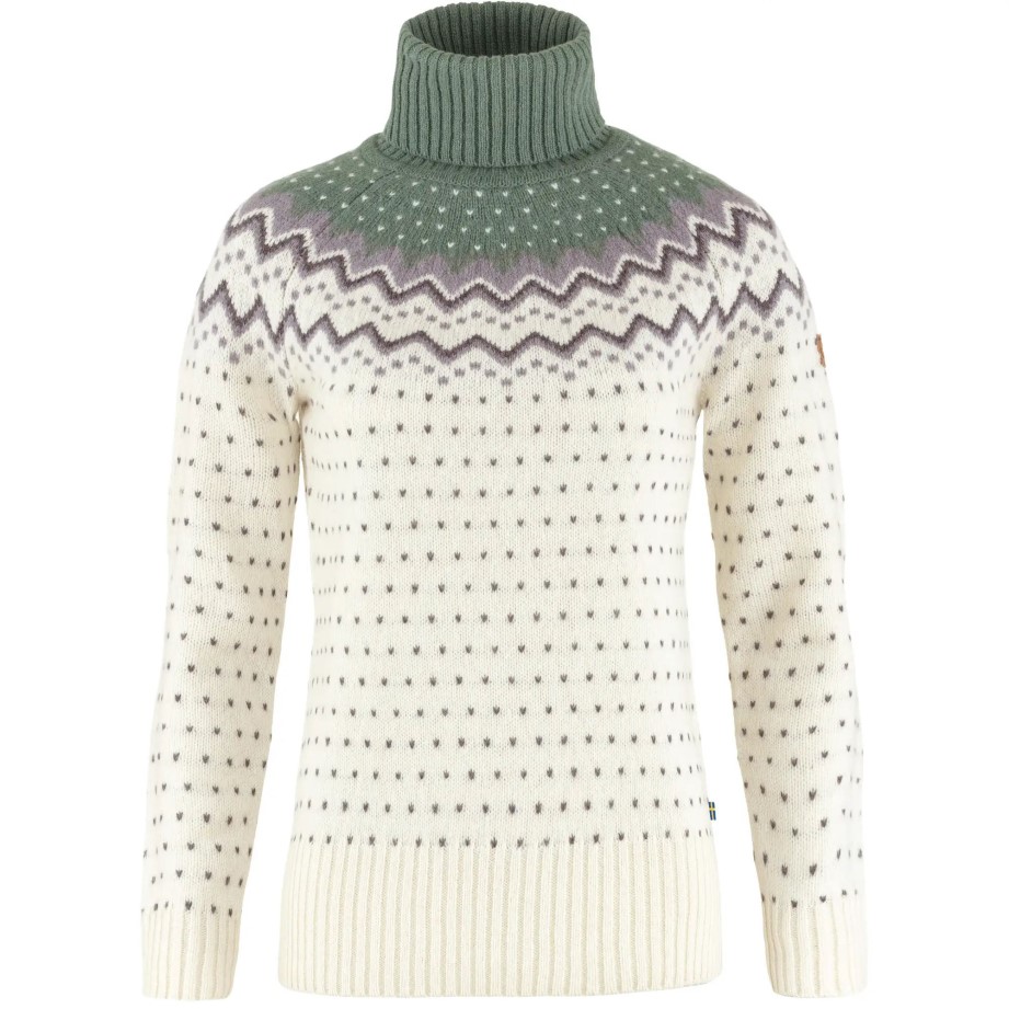 Fjällräven Övik Tricot Gât Cu Role Cu Cretă Alb-verde Patină