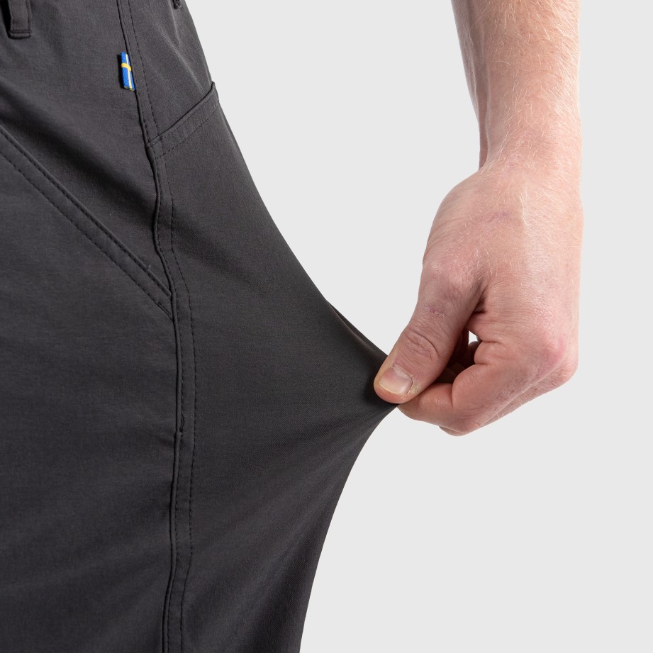 Pantaloni Scurți Fjällräven Gri închis Abisko Lite Cu