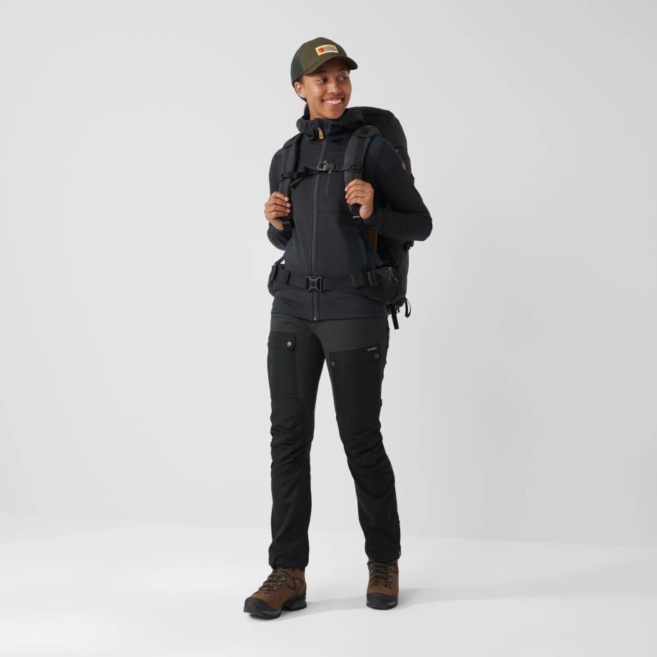 Pantaloni Keb W Scurt Fjällräven Cabin Red-rowan Red