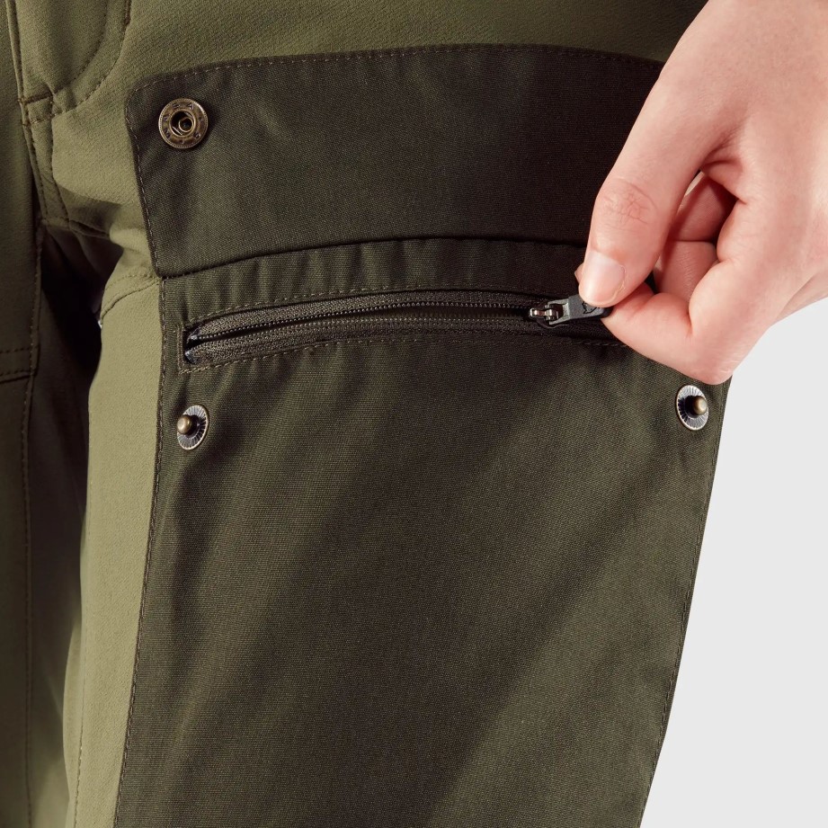 Pantaloni Keb W Scurt Fjällräven Cabin Red-rowan Red