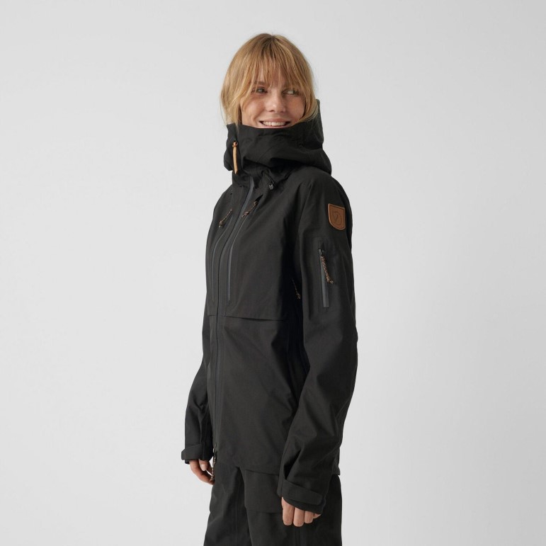 Keb Eco-shell Jacket W - Black Fjällräven Black