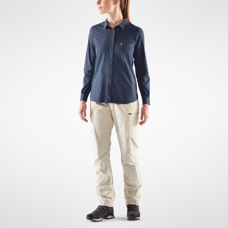 Cămașă Övik Lite Ls W - Navy Navy Fjällräven