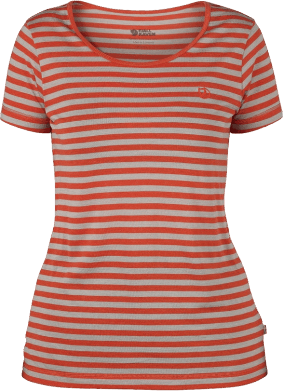 Tricou Cu Dungi Fjällräven Flacără Portocaliu înalt Coasta W