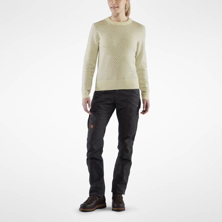 Fjällräven Pulover Nordic Övik Alb Cretă W