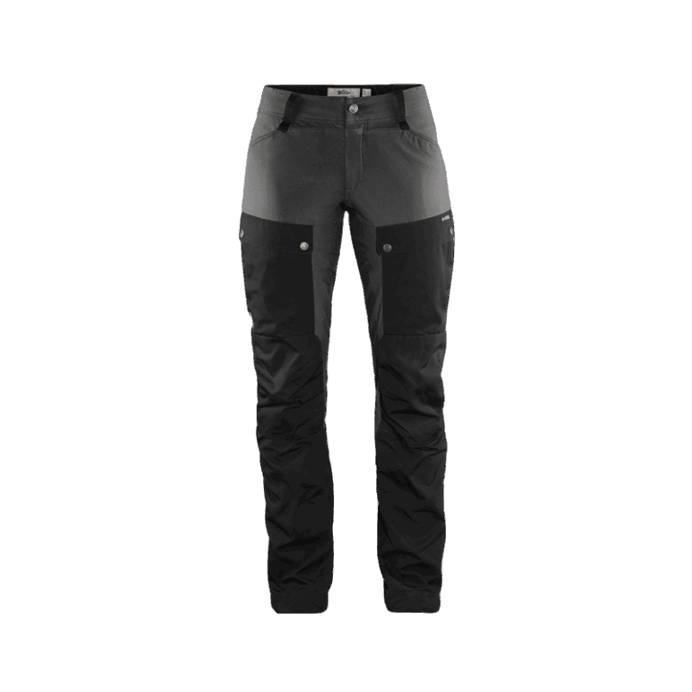 Fjällräven Pantaloni Keb Negru-gri Piatră Curbat W Scurt - Negru Gri Piatră