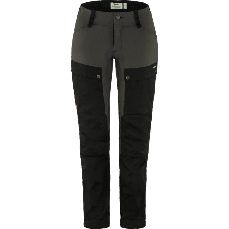Fjällräven Pantaloni Keb Negru-gri Piatră Curbat W Obișnuit - Negru Gri Piatră