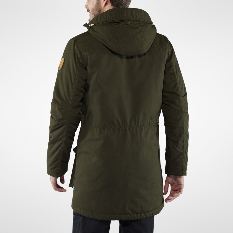 Fjällräven Parka Căptușită Din Lână Singi M - Negru Negru