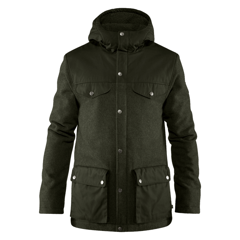 Deep Forest Fjällräven Greenland Re-wool Jacket M - Pădure Adâncă