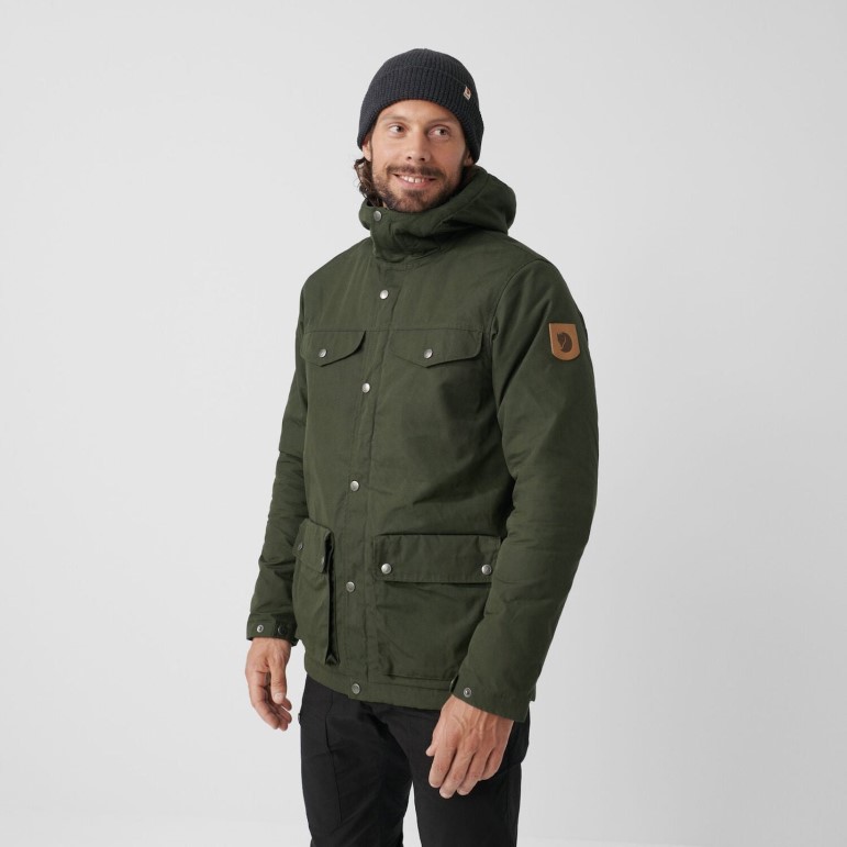 Jachetă De Iarnă Greenland Gri închis M - Gri închis Fjällräven