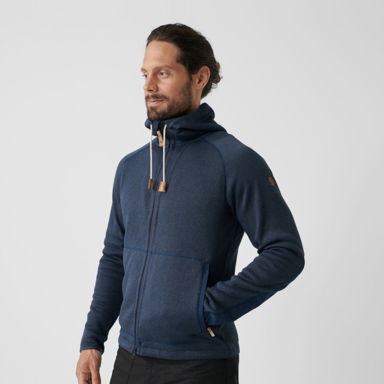 Deep Forest Fjällräven Övik Fleece Hoodie M - Deep Forest