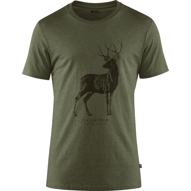Tricou Cu Imprimeu De Căprioare Cu Asfalt De Vulpe Arctică