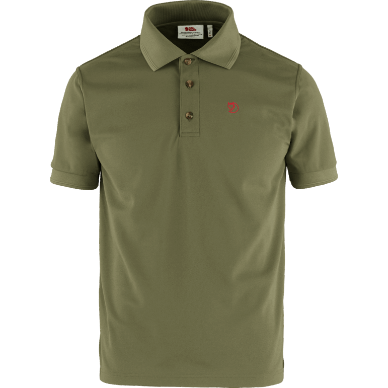 Light Olive Fjällräven Crowley Pique Shirt M - Light Olive