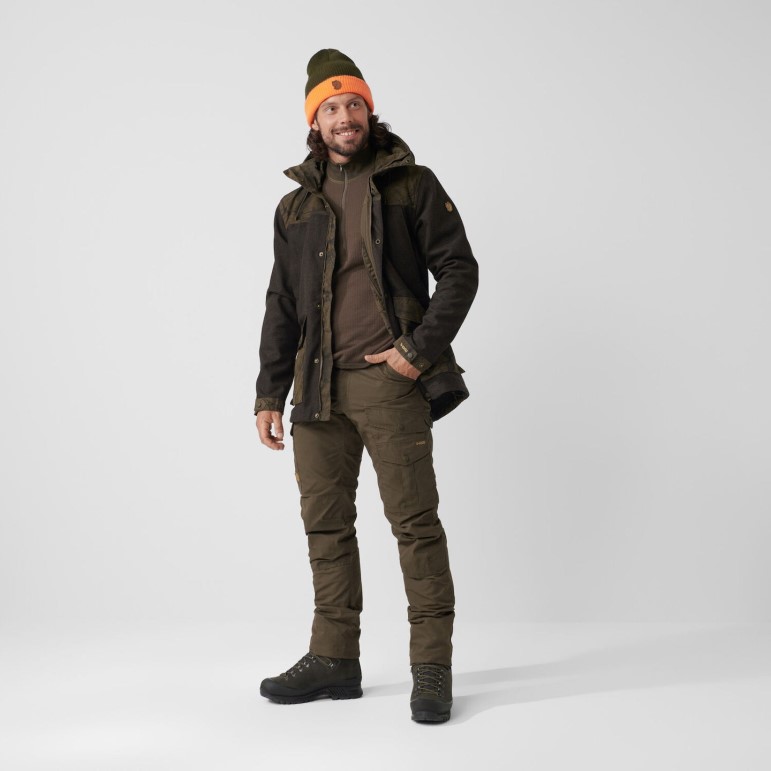 Măsliniu închis Barents Pro Pantaloni De Vânătoare M Fjällräven
