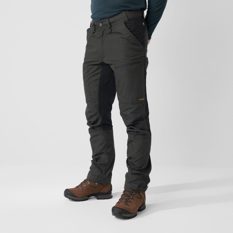 Fjällräven Abisko Lite Pantaloni Trekking M Lungi Gri închis