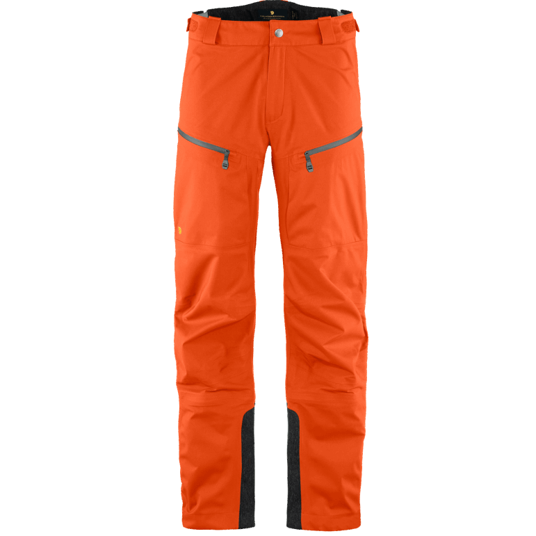 Hokkaido Portocaliu Fjällräven Pantaloni Eco-shell Bergtagen M