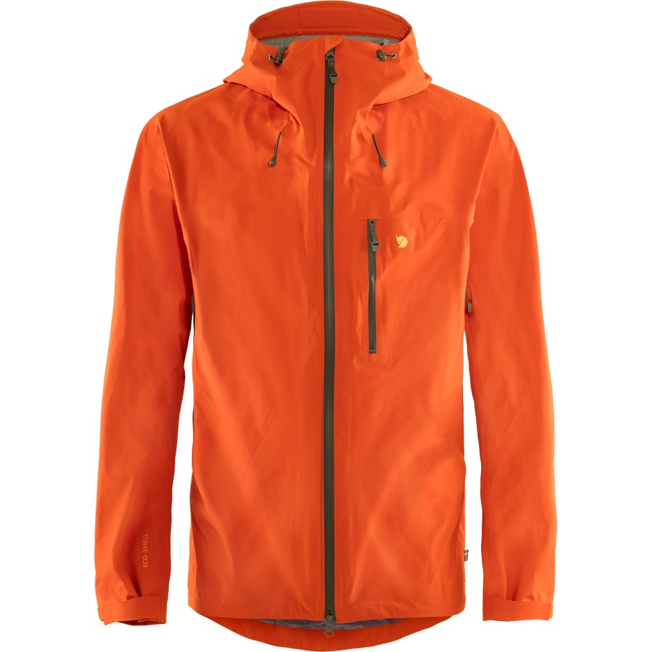 Jachetă Eco-shell Bergtagen Lite M Fjällraven Fire Hokkaido Orange