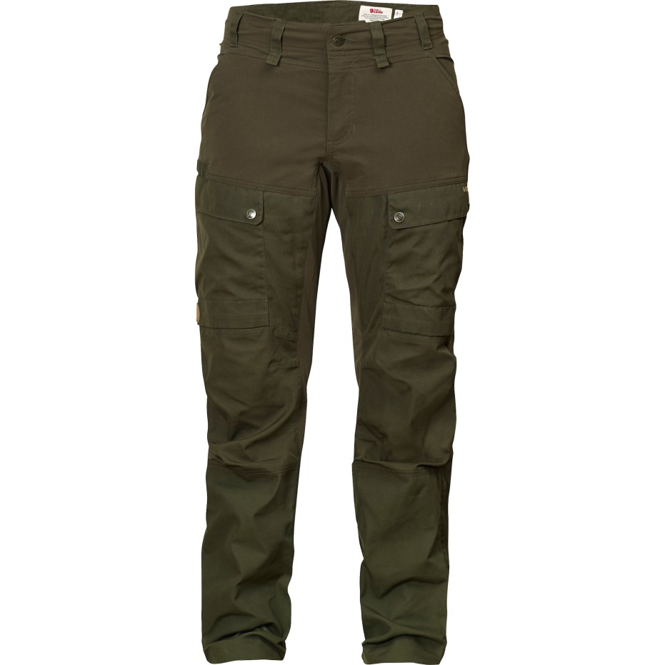 Pantaloni Hibrid Laponia W Fjällräven Olive închis