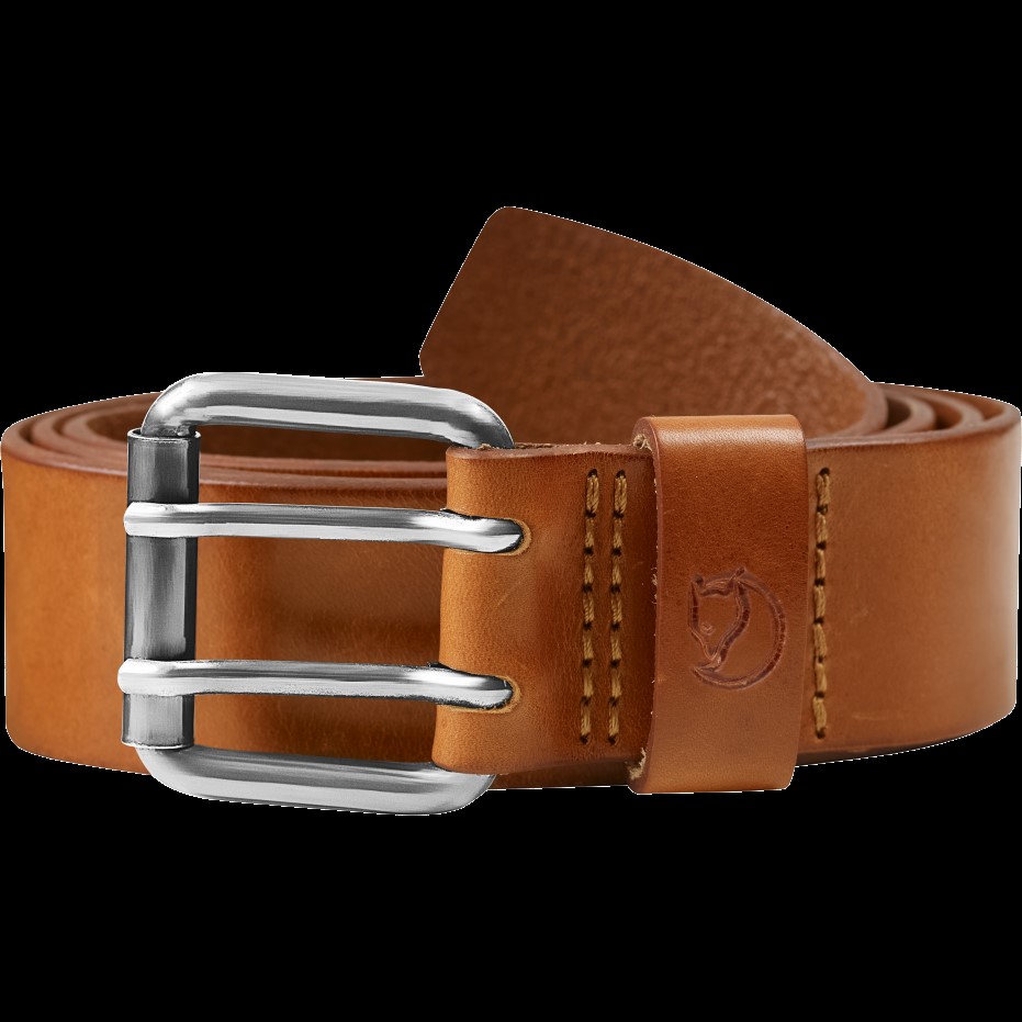 Piele Cognac Singi Centura Cu Doi Pini Vulpe De Munte