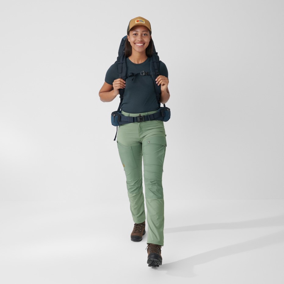 Fjällräven Pantaloni De Vară Abisko Albastru Indigo-bleumarin închis Cu Scurti