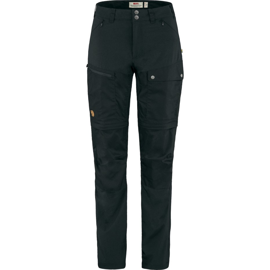 Pantaloni Cu Fermoar Abisko La Mijlocul Verii Cu Marca Fjällräven Negru
