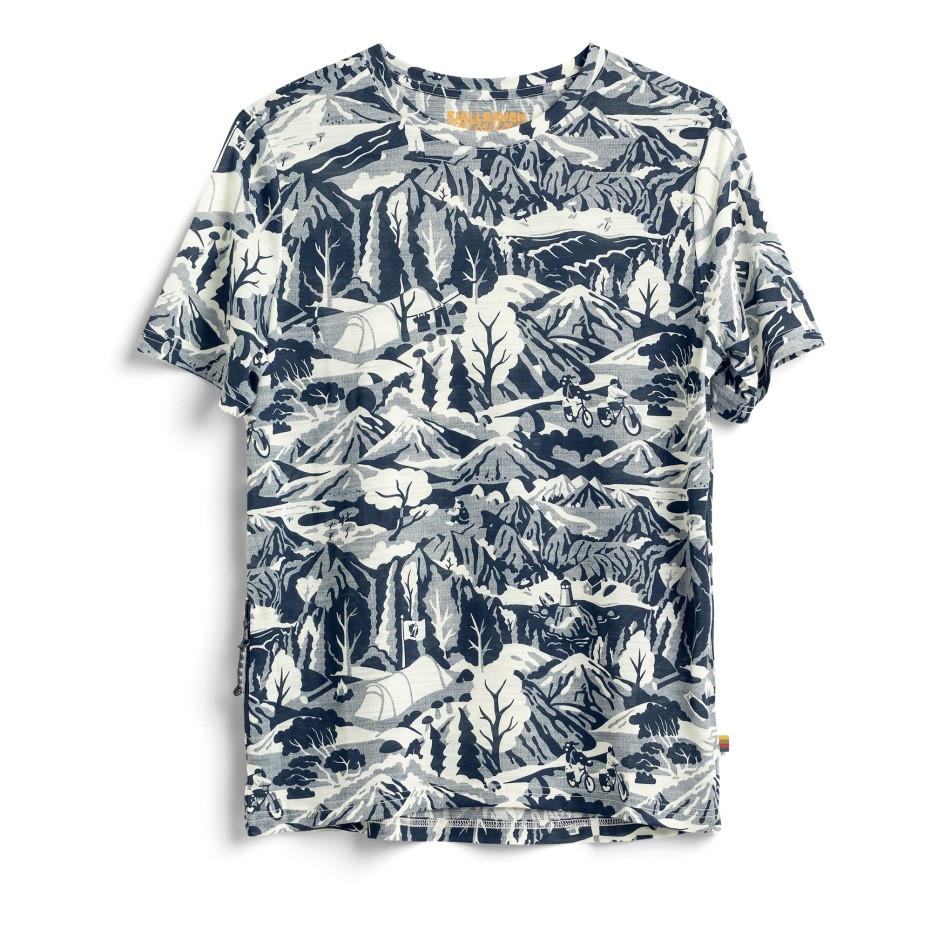 Tricou Fjällräven S/f Lână Caliswe Cu Coajă De Ou Bleumarin