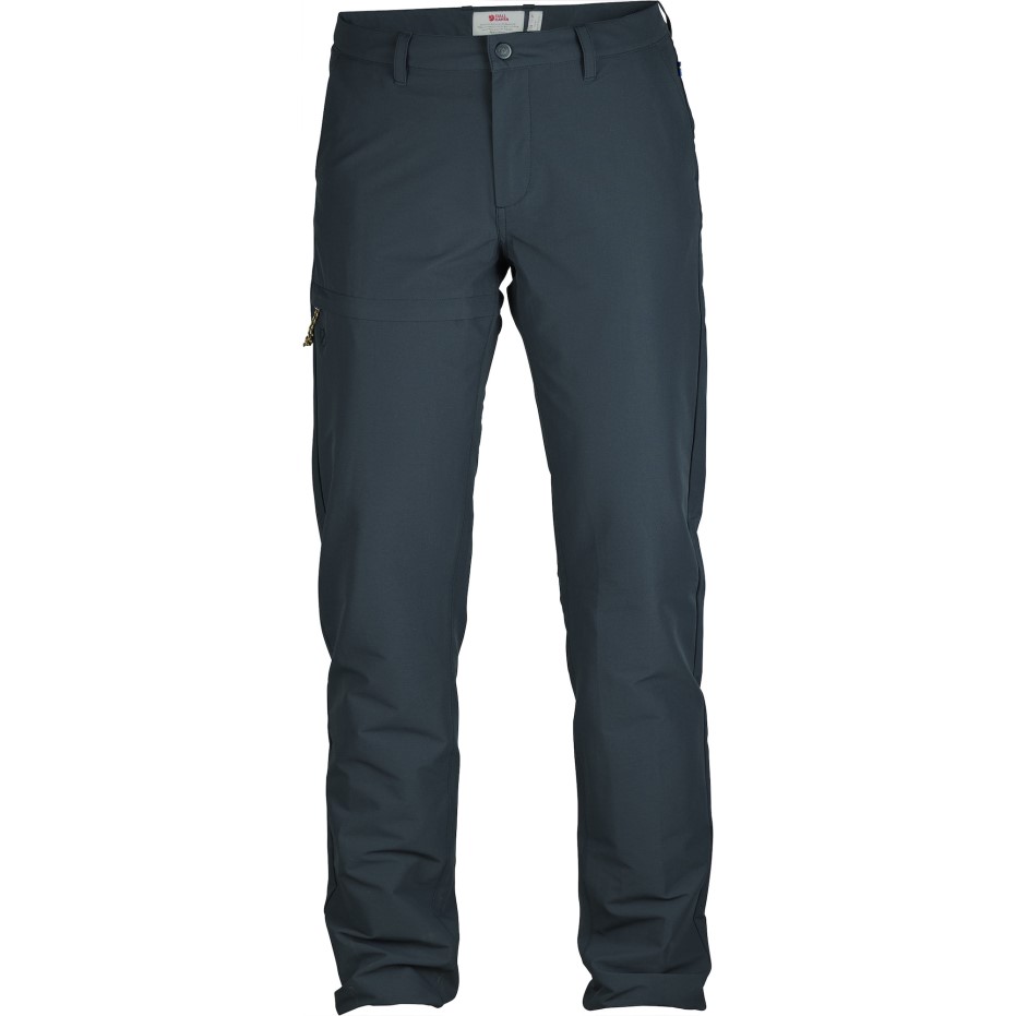 Fjällräven Pantaloni De Călătorii Bleumarin închis Cu
