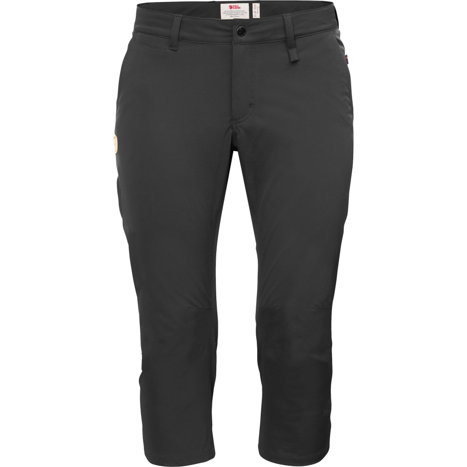 Pantaloni Capri Abisko Gri închis W Fjällräven