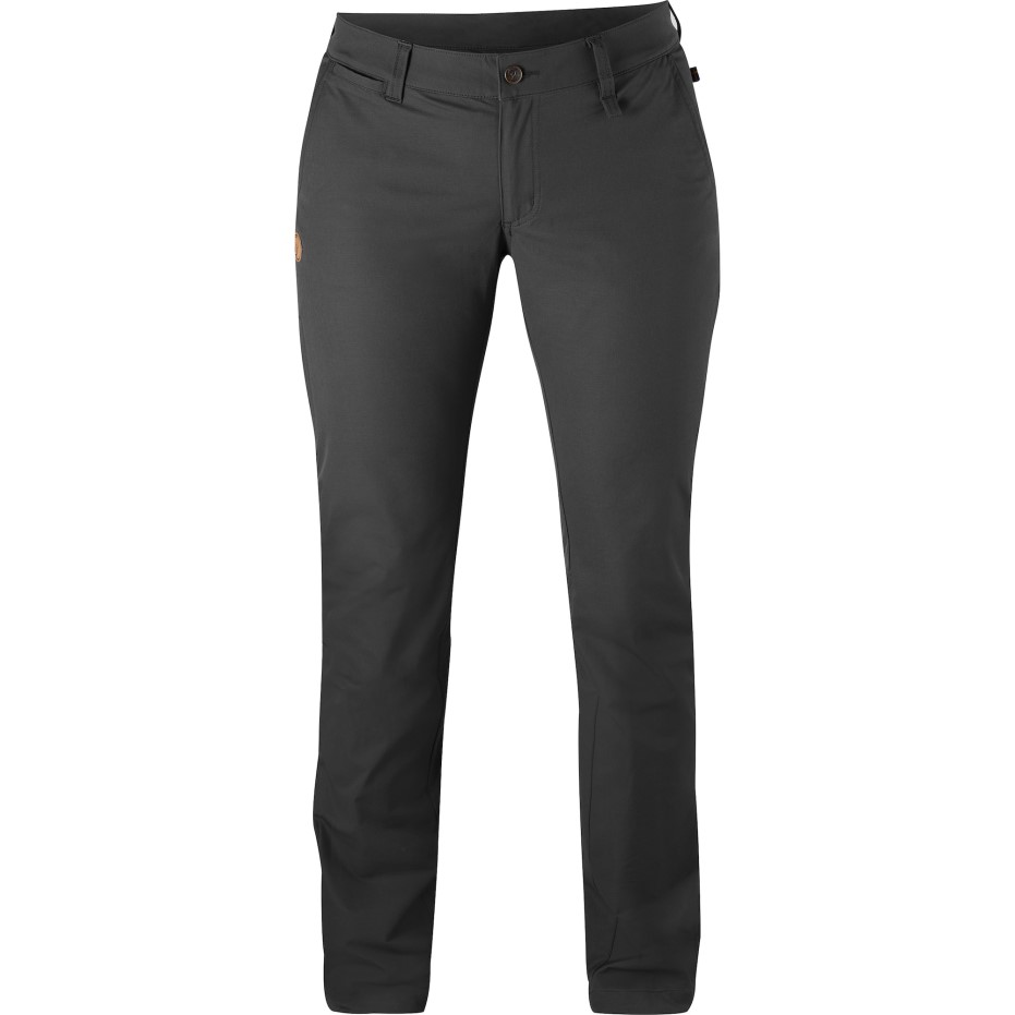 Pantaloni Elastici Abisko W Reg Gri închis Fjällräven