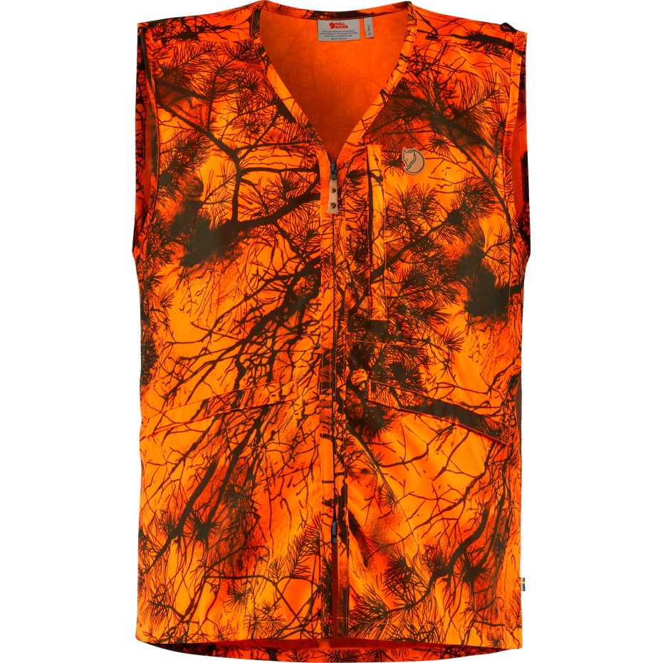 Fjällräven Värmland Vest Portocaliu Camo
