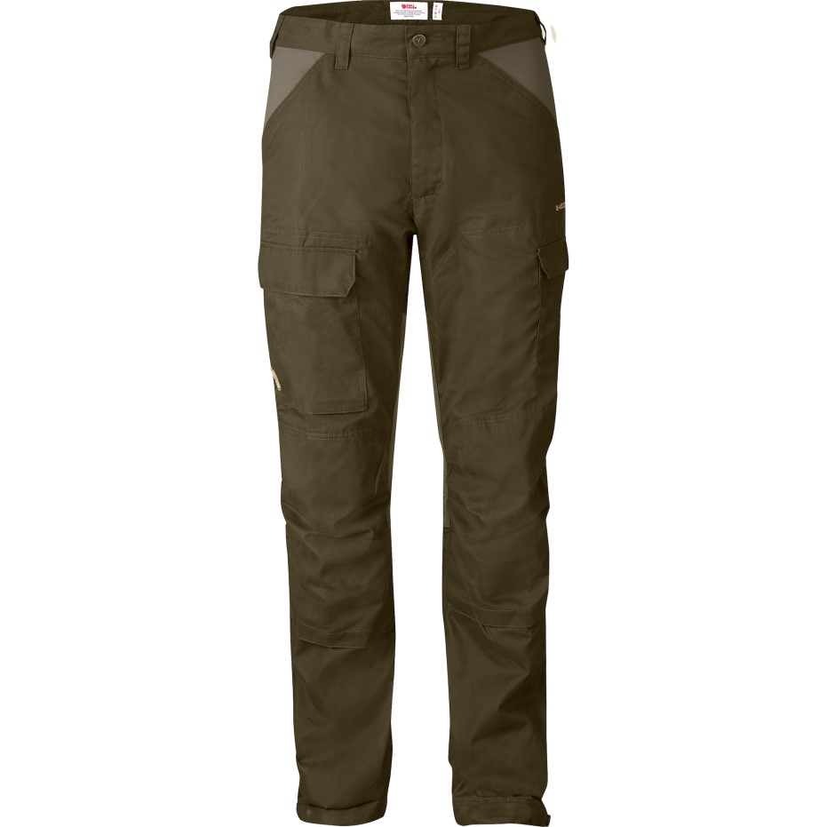 Fjällräven A Alergat Pantaloni M Olive închis